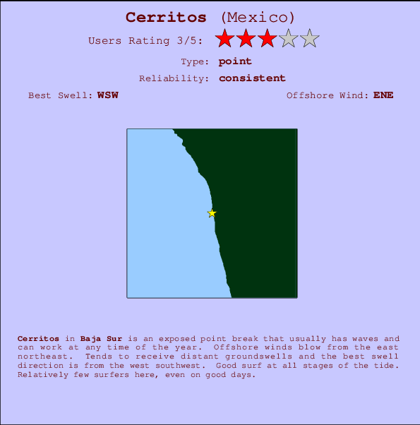 Cerritos break location map and break info