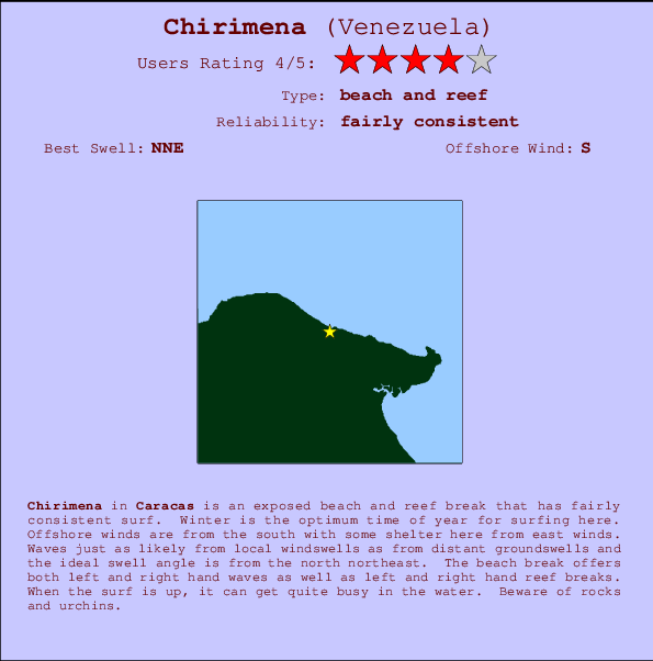 Chirimena break location map and break info