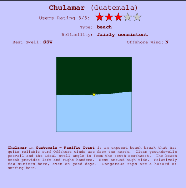 Chulamar break location map and break info