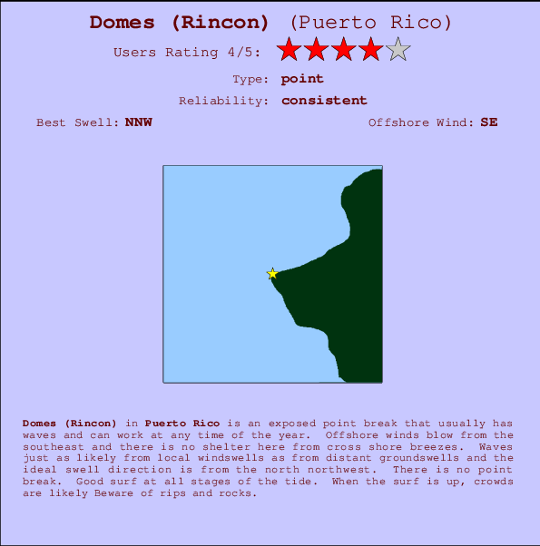Domes break location map and break info