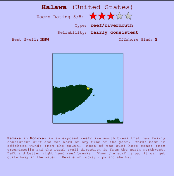 Halawa Surf Forecast And Reports Haw Molokai Usa Halawa Break Location Map And Info