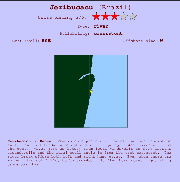Jeribucacu break location map and break info