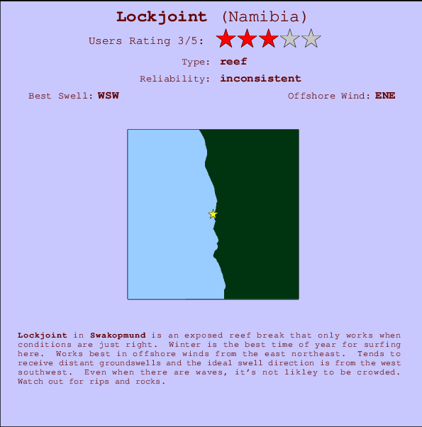 Lockjoint break location map and break info