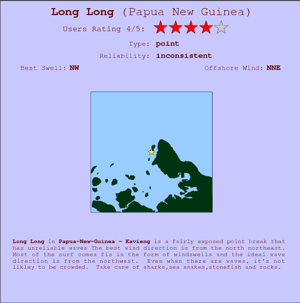Long Long break location map and break info