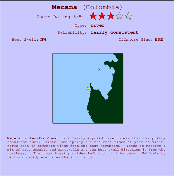 Mecana break location map and break info