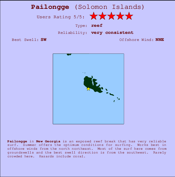 Pailongge break location map and break info