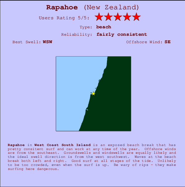 Rapahoe break location map and break info
