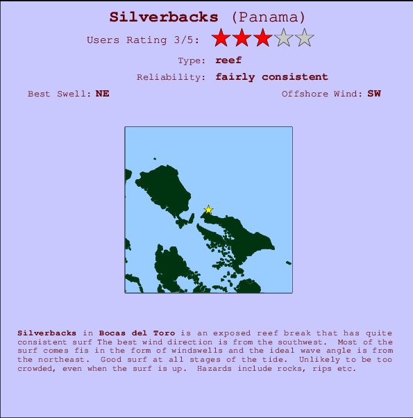 Silverbacks break location map and break info