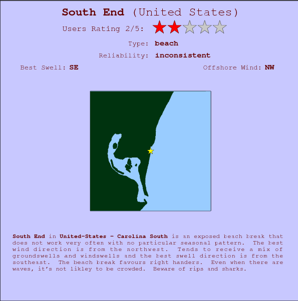 South End break location map and break info