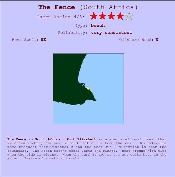The Fence break location map and break info