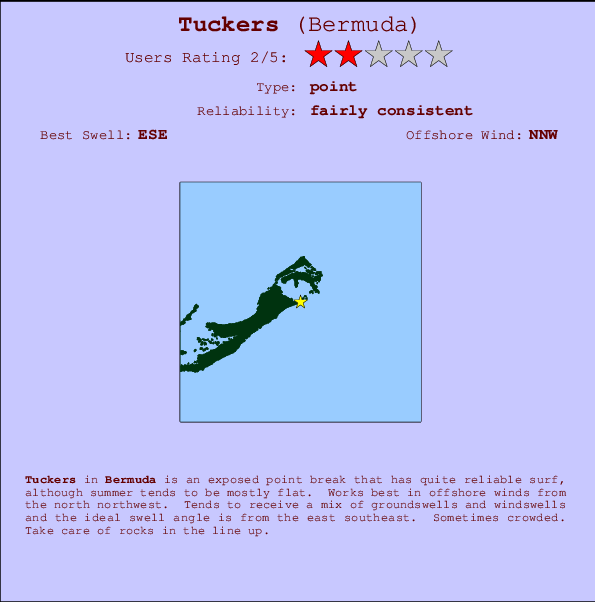 Tuckers break location map and break info
