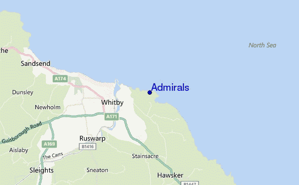 Admirals location map