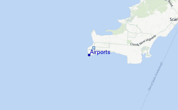 Airports location map
