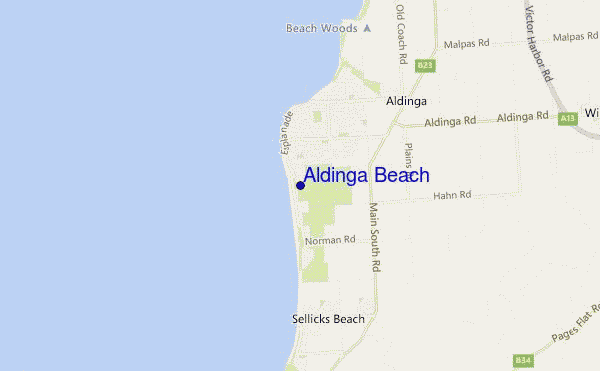 Aldinga Beach location map