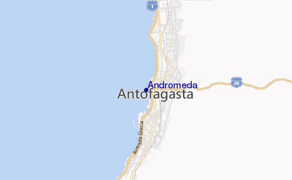 Andromeda location map