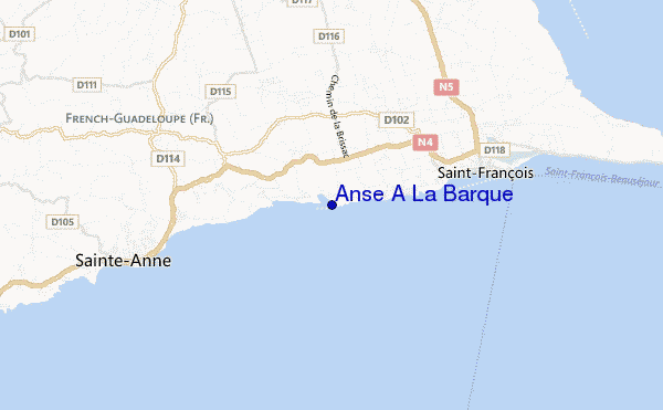 Anse A La Barque location map