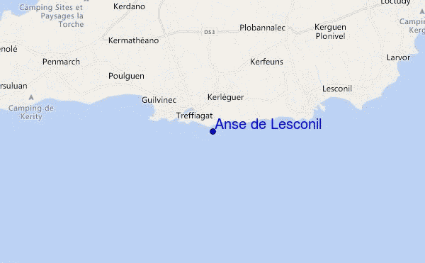 Anse de Lesconil location map