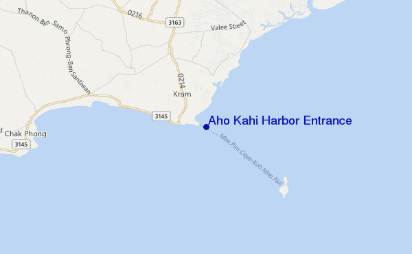 Aho Kahi Harbor Entrance location map