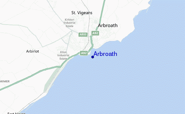 Arbroath location map