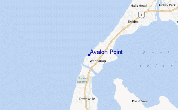 Avalon Point location map