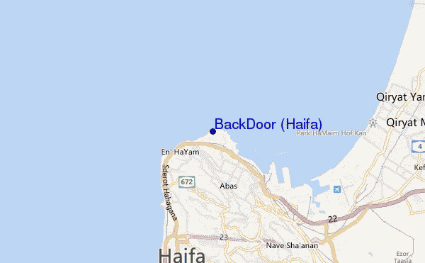 BackDoor (Haifa) location map