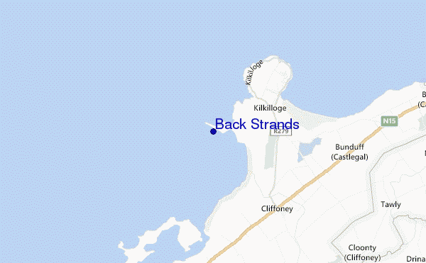 Back Strands location map