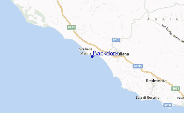 Backdoor location map