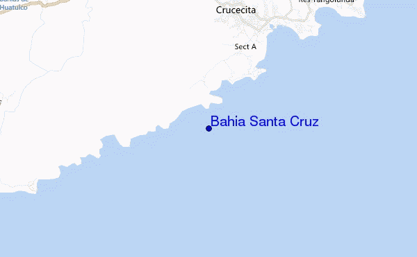 Bahia Santa Cruz location map
