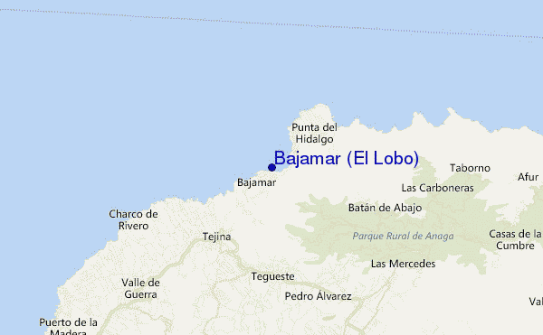 Bajamar (El Lobo) location map