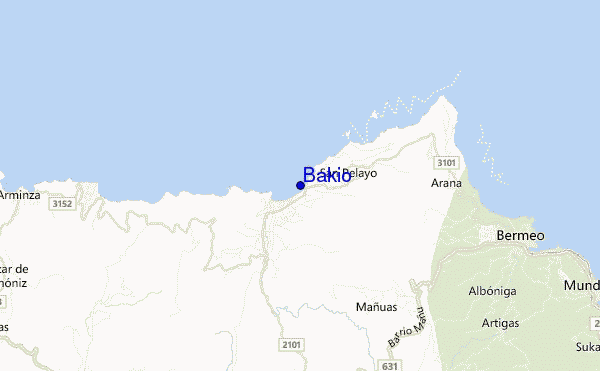 Bakio location map