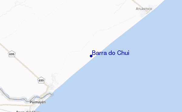 Barra do Chui location map