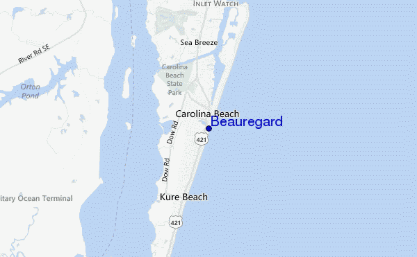 Beauregard location map