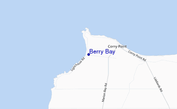 Berry Bay location map