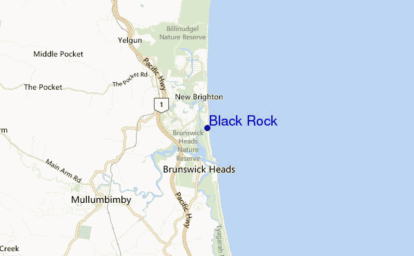 Black Rock location map