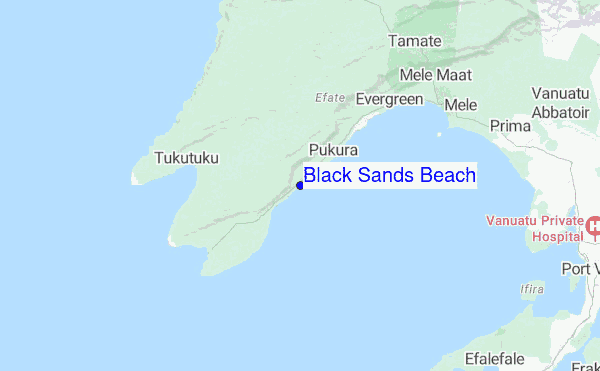 Black Sands Beach location map