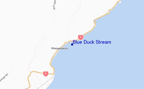 Blue Duck Stream location map