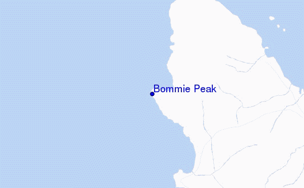 Bommie Peak location map