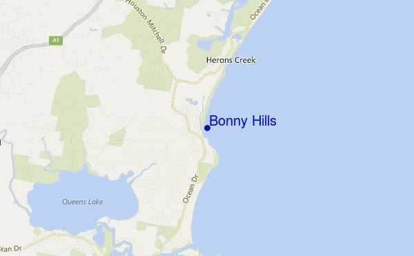 Bonny Hills location map
