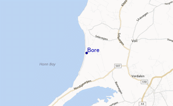 Bore location map