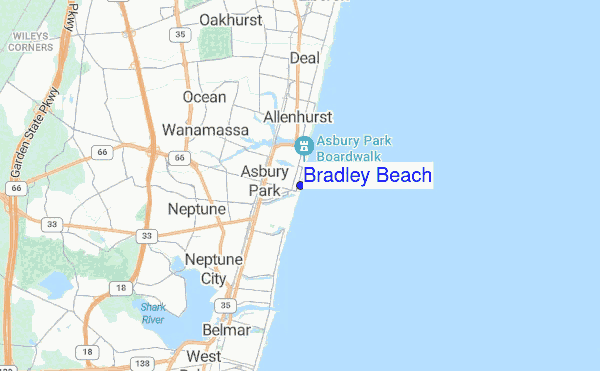 Bradley Beach location map