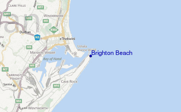 Brighton Beach location map