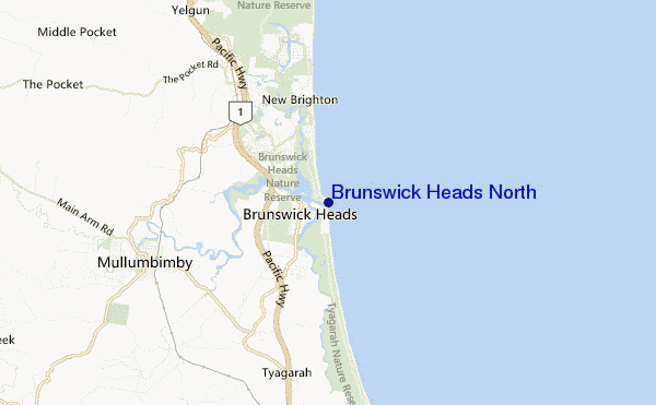 Brunswick Heads North location map