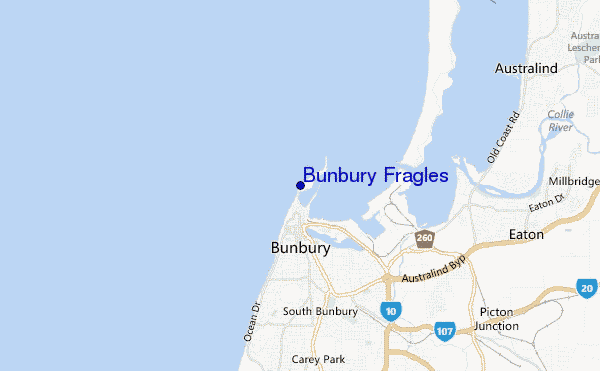 Bunbury Fragles location map