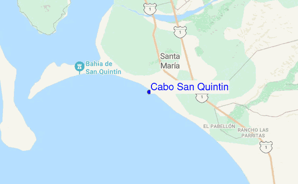 Cabo San Quintin location map