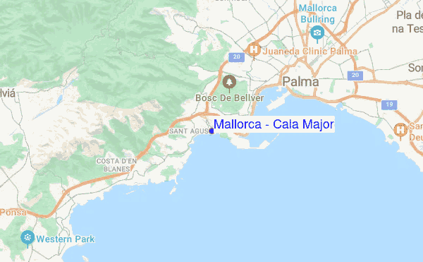 Mallorca - Cala Major location map