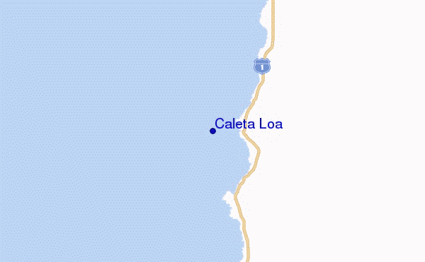 Caleta Loa location map