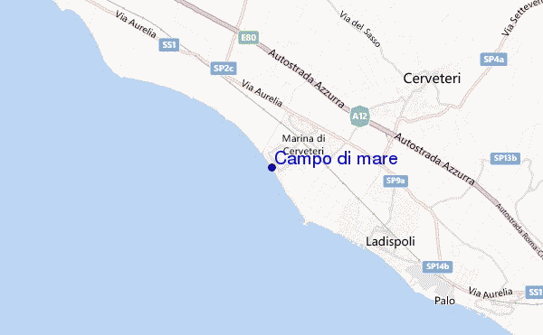 Campo di mare location map
