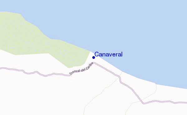Cañaveral location map