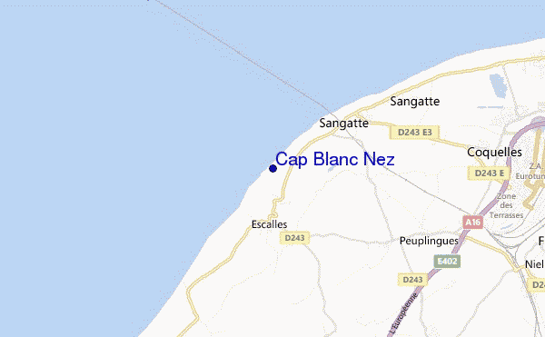 Cap Blanc Nez location map