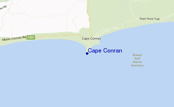 Cape Conran location map